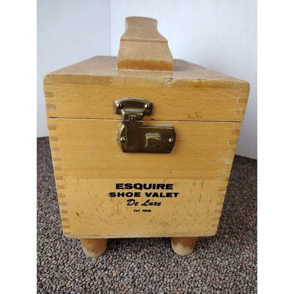 VTG ESQUIRE SHOE VALET DE luxe! W/brushes, Waxes, Polishes - Picture 3 of 11